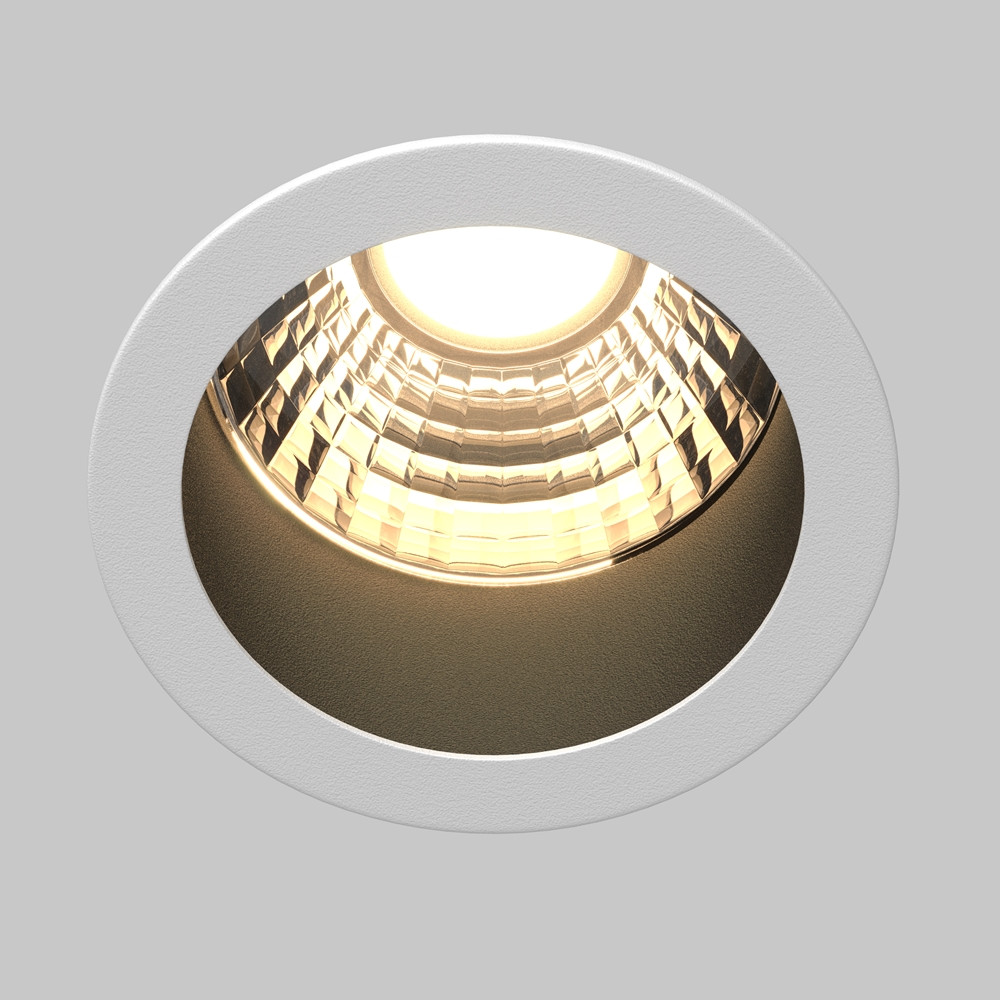 Oprawa stropowa sufitowa wpuszczana Minor biało-czarna LED 9W 3000K 700lm wym: 8,2 x 6 x 6 cm okrągła Maytoni - 5