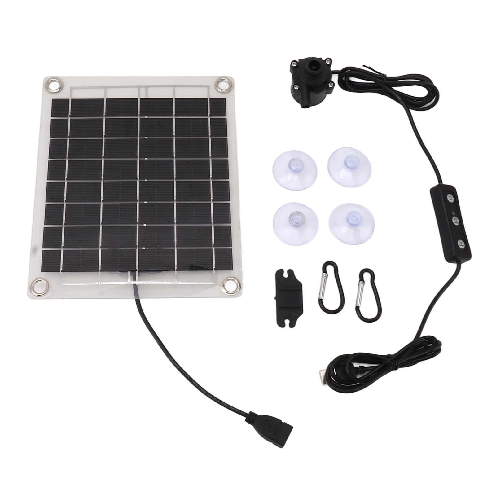 Kit De Pompe à Eau Solaire 10W – Panneau Solaire Double Face – Idéal Pour Aquarium, Fontaine Ou Petit Bassin De Jardin - 8