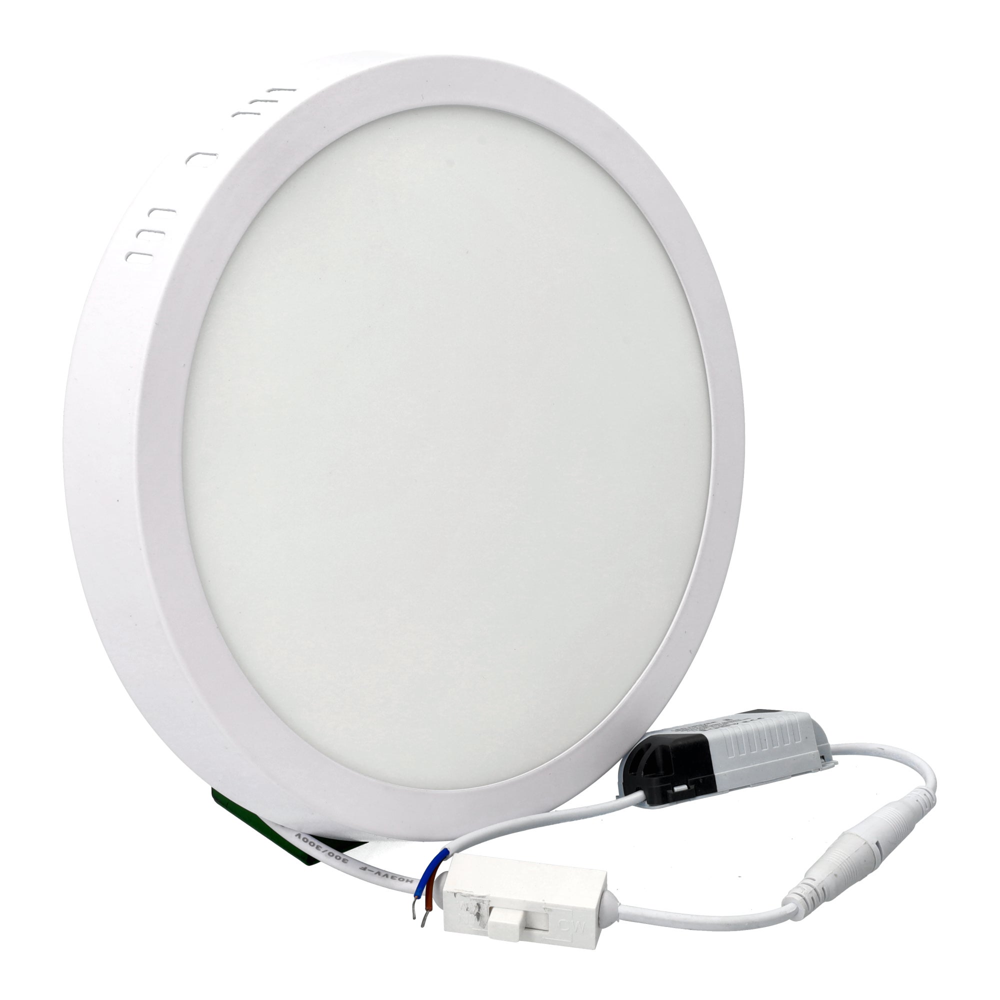 Downlight LED 18W okrągły, natynkowy CCT, aluminium, biały matowy pierścień