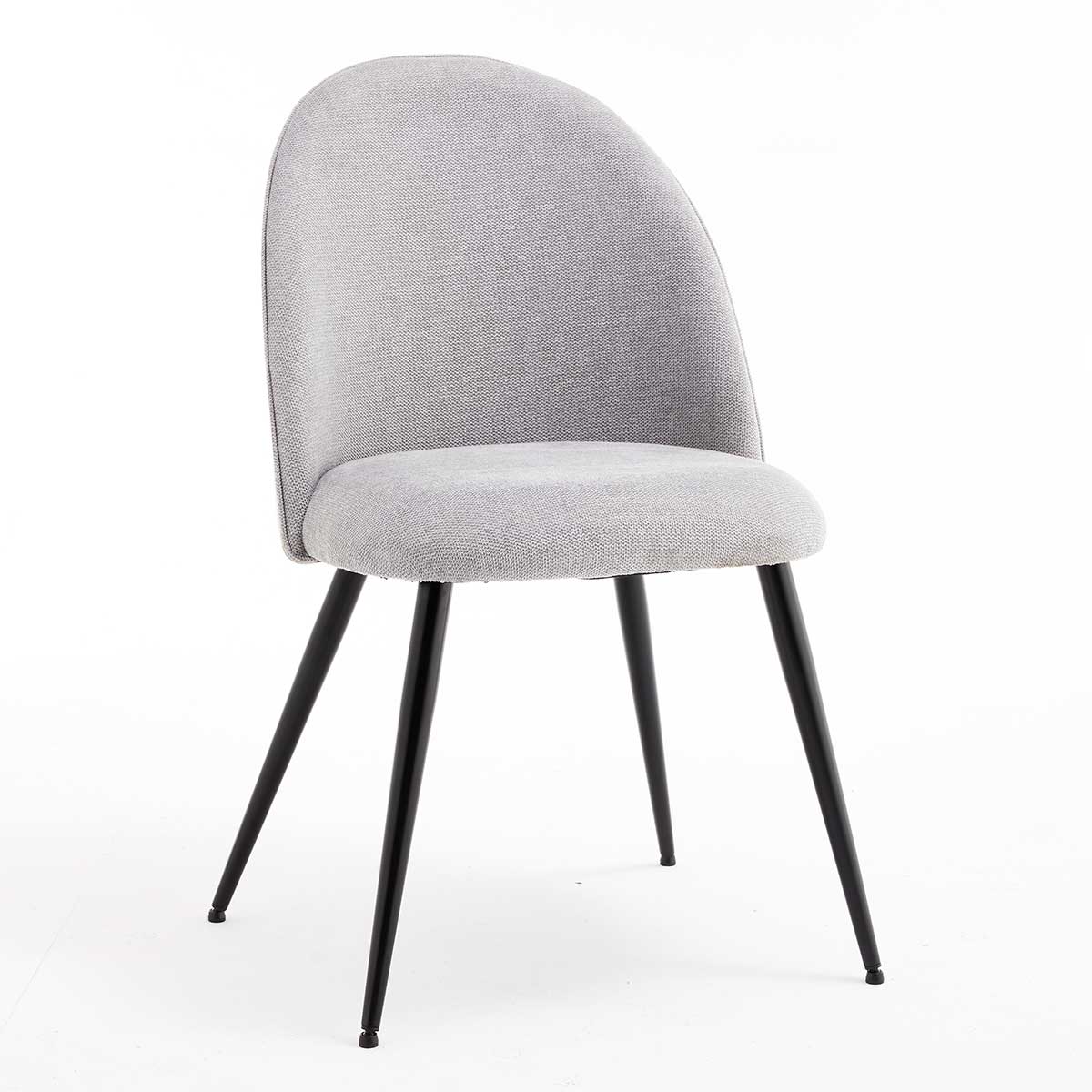 Silla de comedor San Marco XS2757 tela gris 72x51x58 cm Leroy Merlin