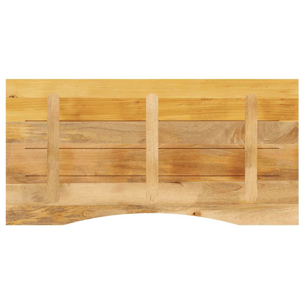 Maison Exclusive - Dessus de bureau avec courbe 110x50x2,5 cm manguier massif brut - 5