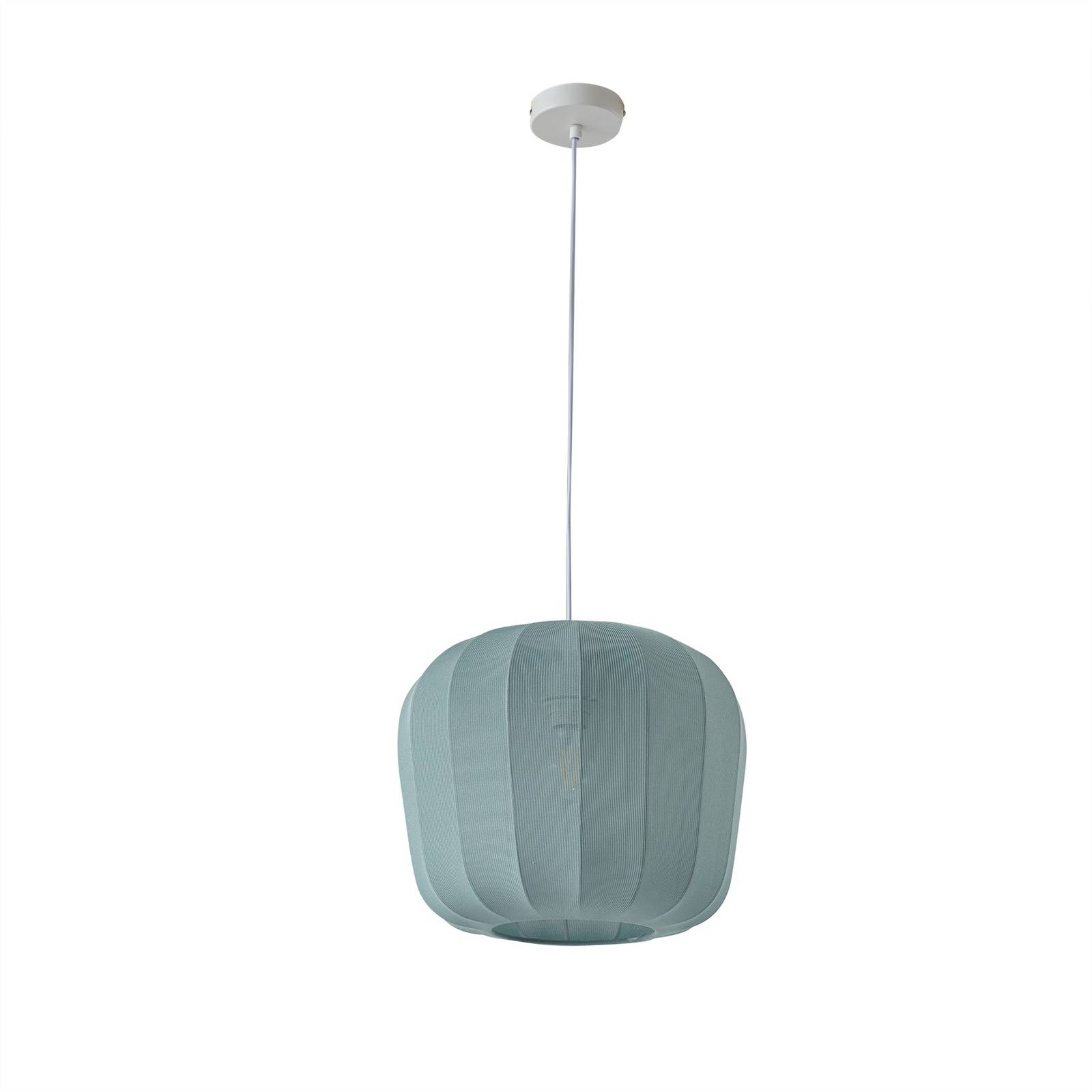 Suspension Linth Roseau 50 Cm PTMD - Lampe Plafonnier Tube Rotin, Finition Naturelle