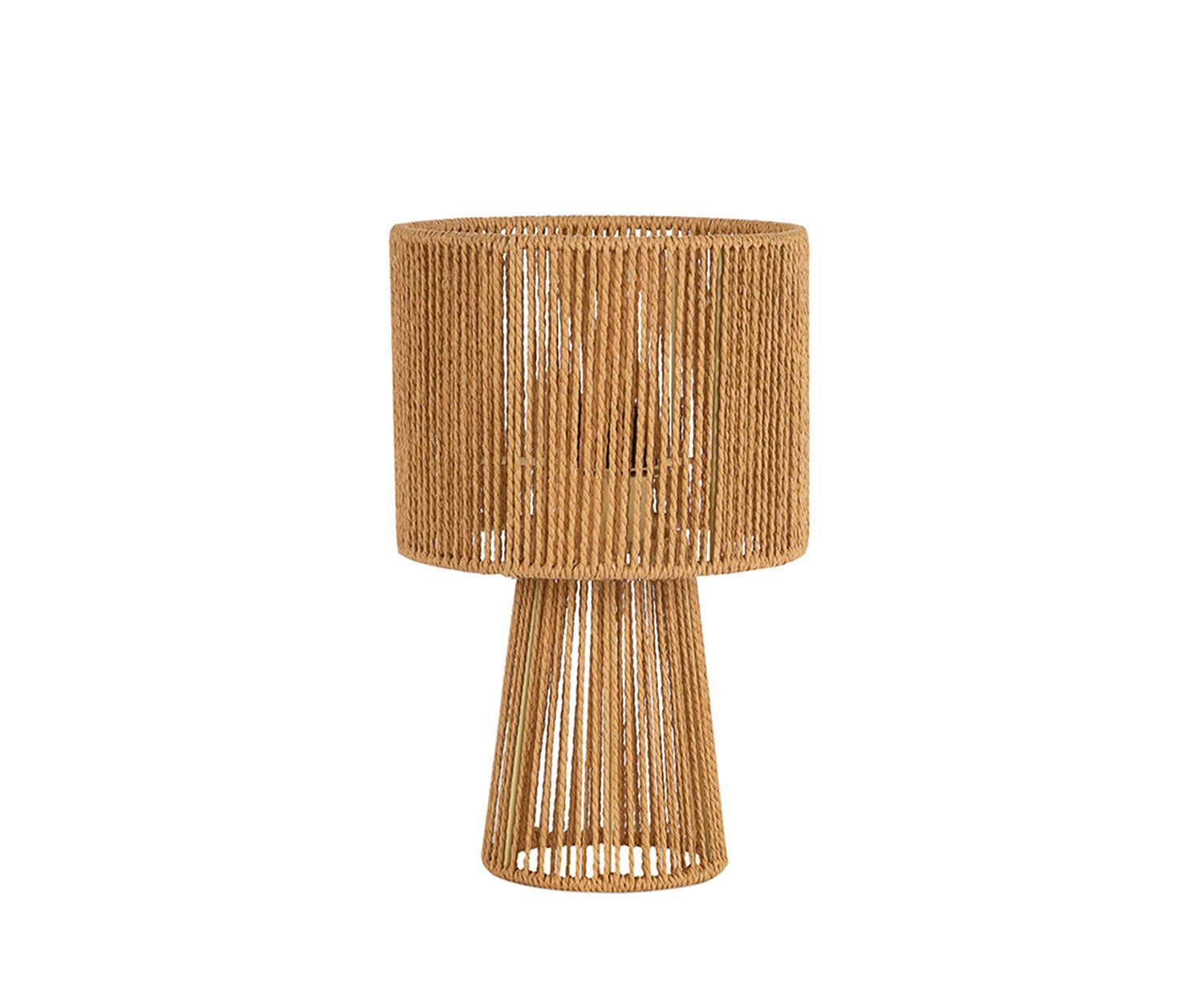 Lámpara mesa cuerda de papel