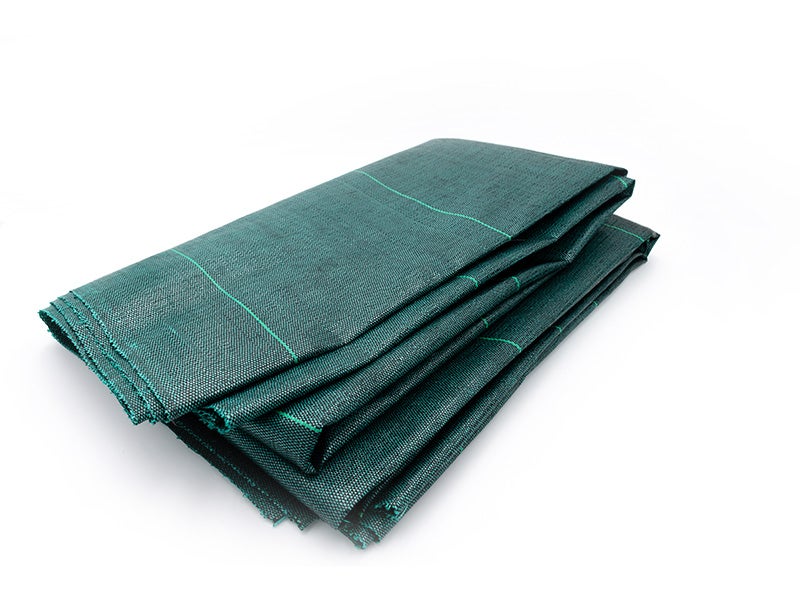 Kit : Toile de paillage 130g/m² verte + agrafes 130g/m² 1,65m x 10m Vert - 2