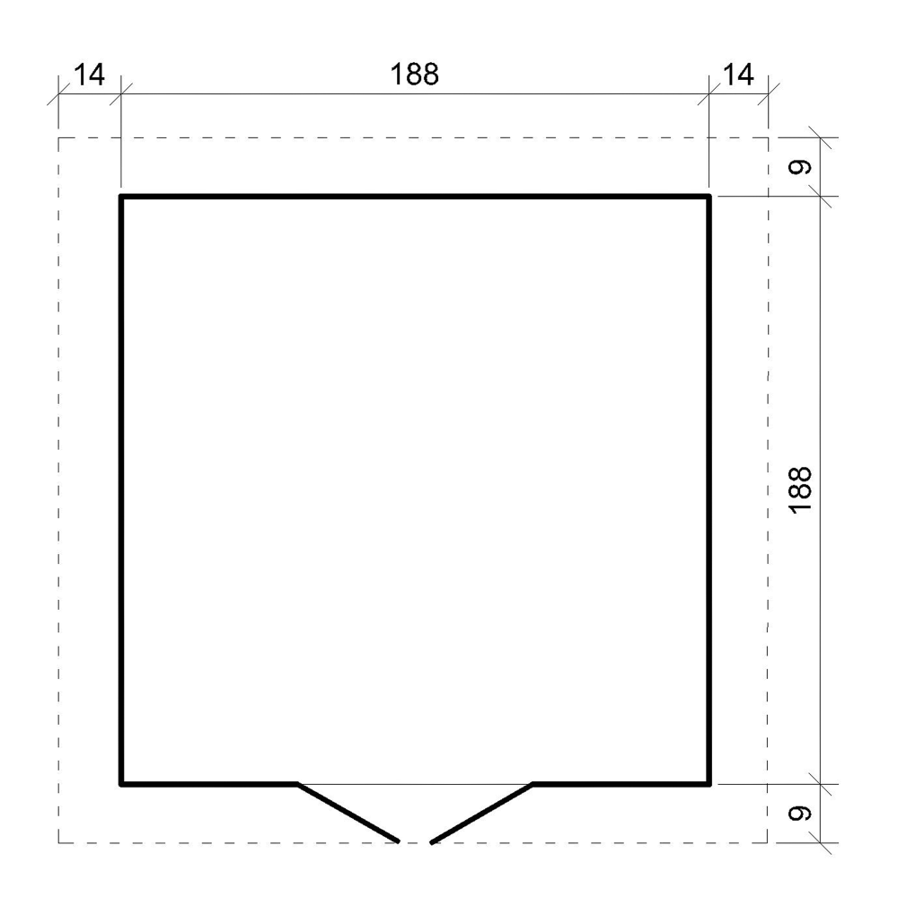 Abri de jardin en bois AVEC SOL TRAITÉ - TIMBELA M343C+M343G - Stockage extérieur I216xL206xH218 cm/ 3.53 m2 Petit abri à outils, Local à vélos - 7
