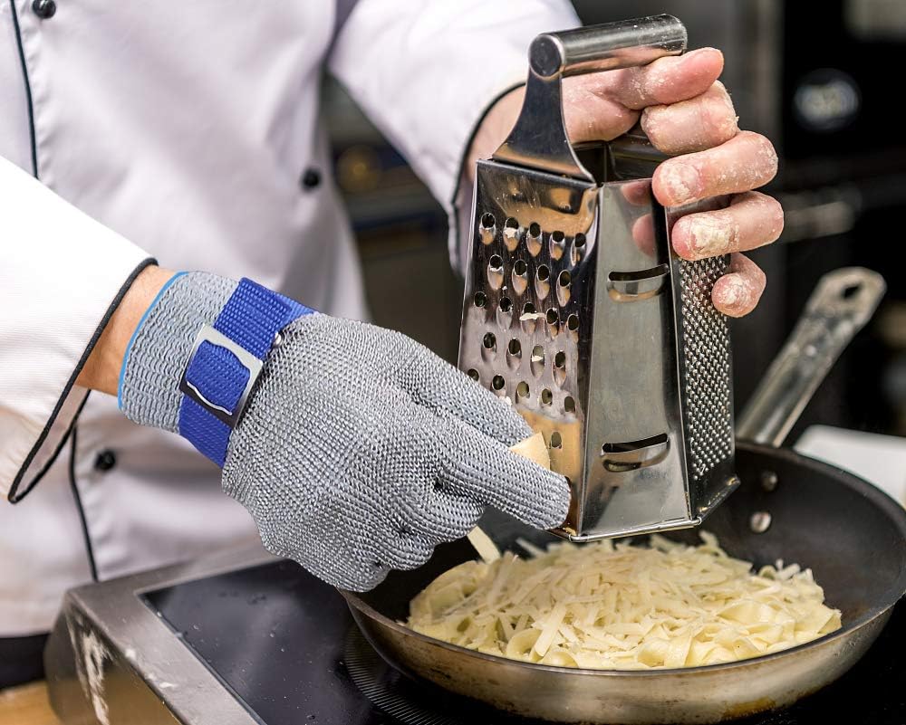 Gants métalliques résistants aux coupures, durables et antirouille pour la transformation de la viande et la découpe des aliments (XL) - 6