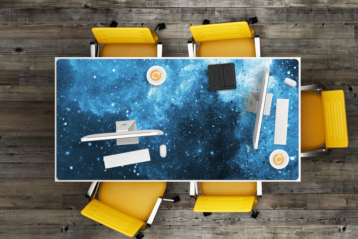 Mata na biurko niebo nocą 120x60 cm, podkładka dekoracyjna do biura i domu – Tulup - 2