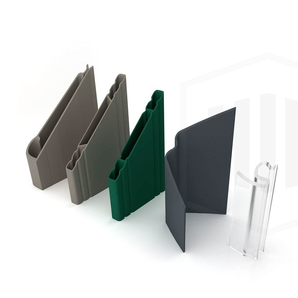 Kit lames occultantes rigide PVC Vert pour panneau rigide Haut 193 x Larg 250 cm - 5