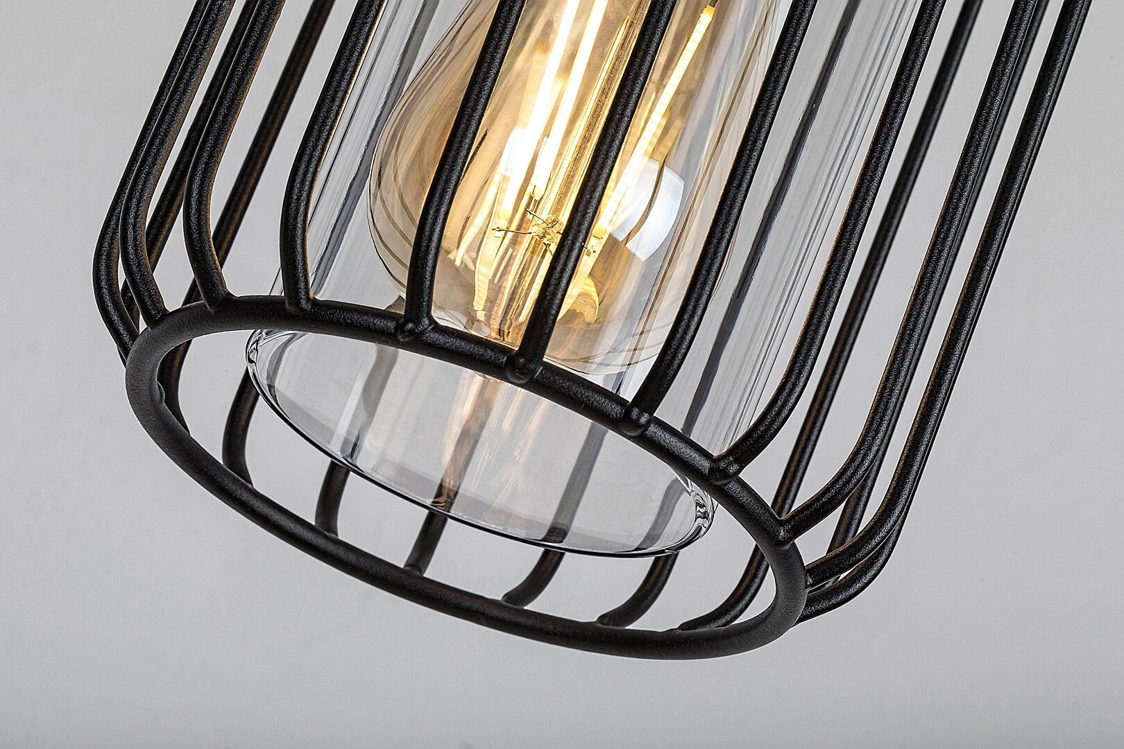 Lampa sufitowa zewnętrzna Tarpa czarno-przezroczysty 1xE27x40W wym: 74 x 13,5 x 13,5 cm metal Rabalux