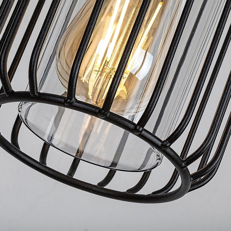 Lampa sufitowa zewnętrzna Tarpa czarno-przezroczysty 1xE27x40W wym: 74 x 13,5 x 13,5 cm metal Rabalux