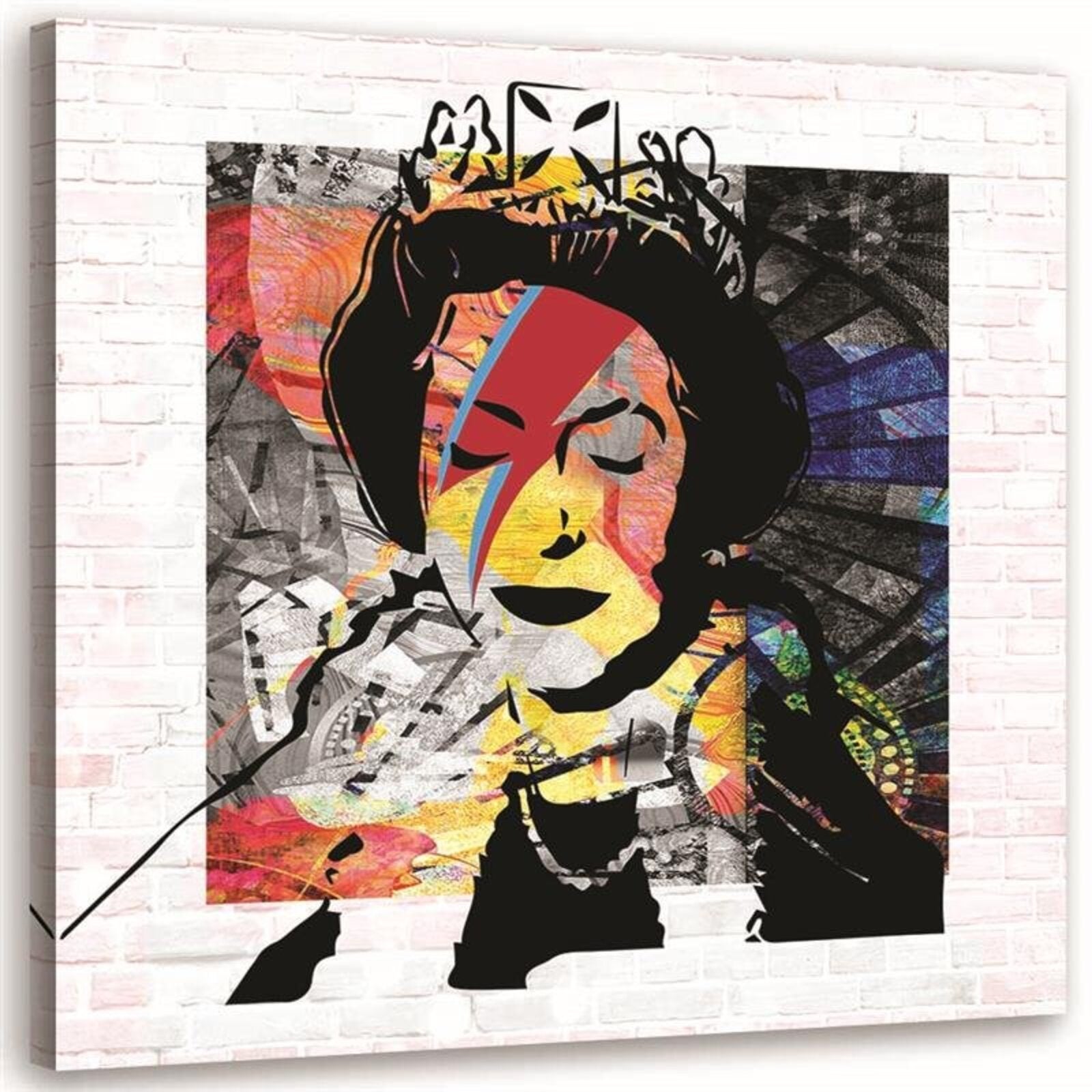 Obraz na płótnie, Banksy Królowa Anglii 40x40