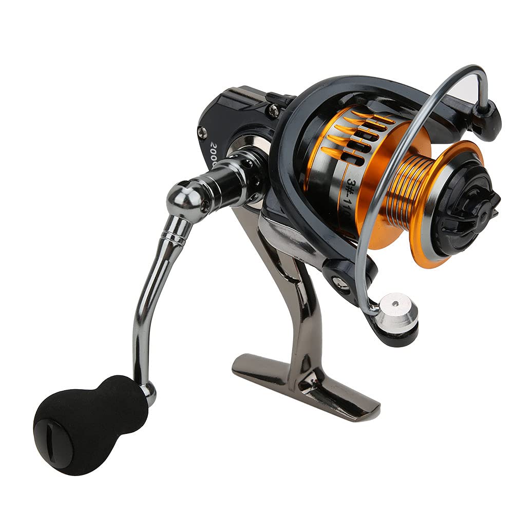 LeftRight Mulinello da pesca in metallo intercambiabile con esche per pesci Ruota per lancio ad alta velocità (FBE2000) - 6