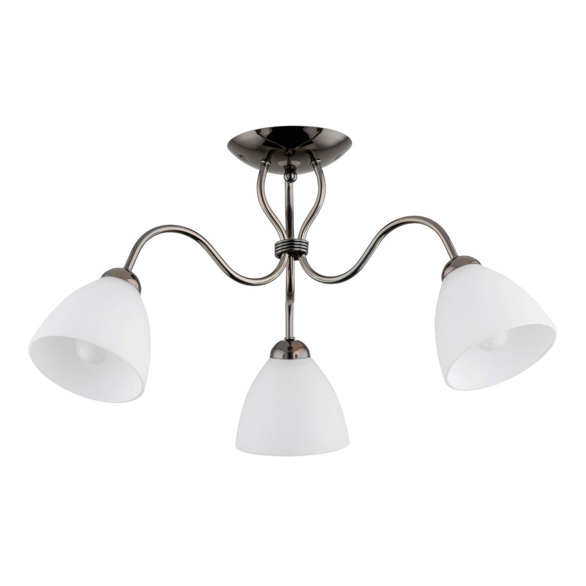 Lampa wisząca ARIEL chromowana biała-czarna 3 x E27 x 15W wym: 31,5 x 60 x 60 cm Alfa