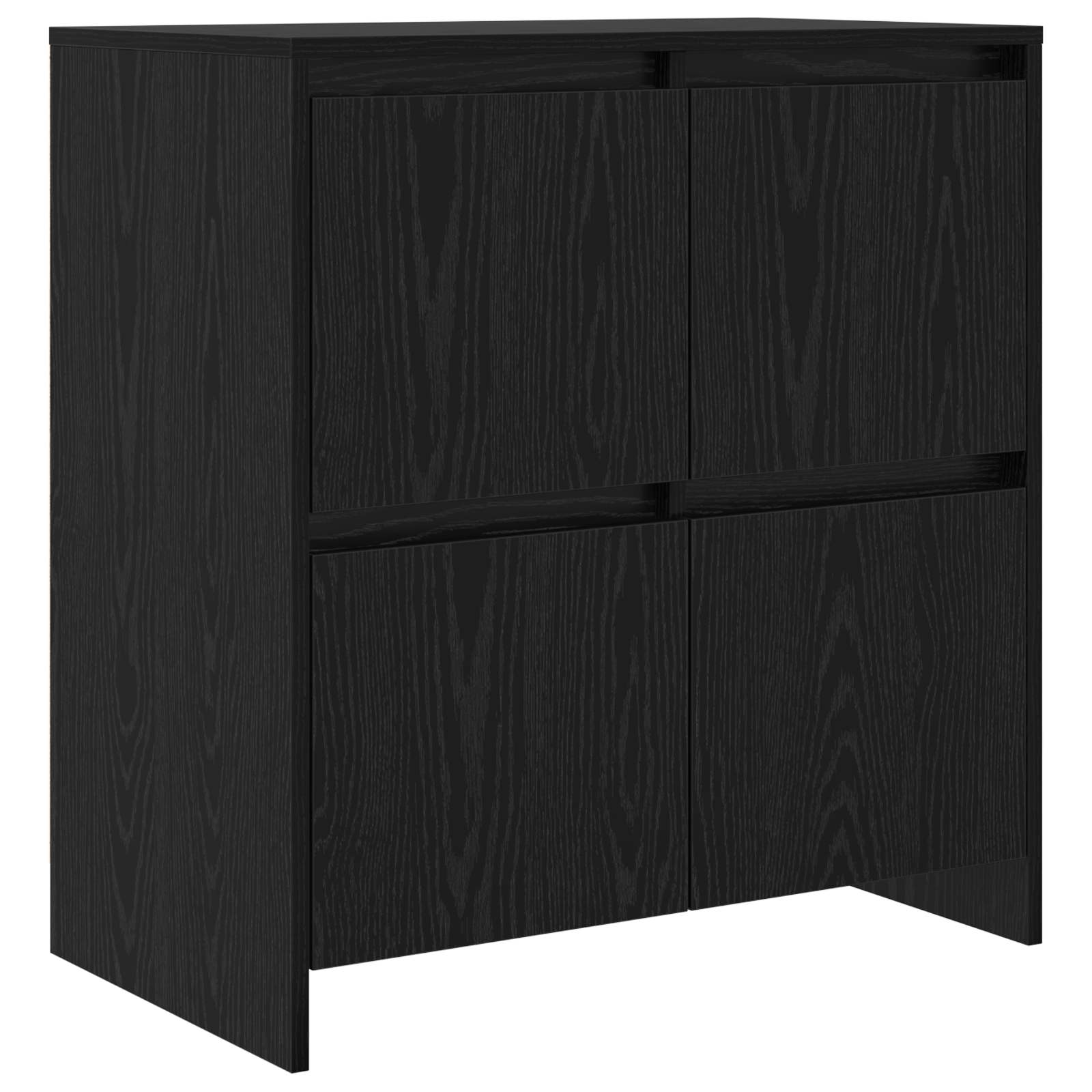 Buffet 2 pc Chêne noir 70 x 41 x 75 cm Bois d'ingénierie | Leroy Merlin