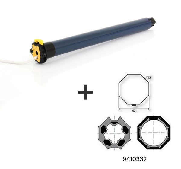 Kit de remplacement pour moteur volet filaire SOMFY LT50 - Diam.50mm - 20 N.m - Ref. METEOR 1041055 20/17