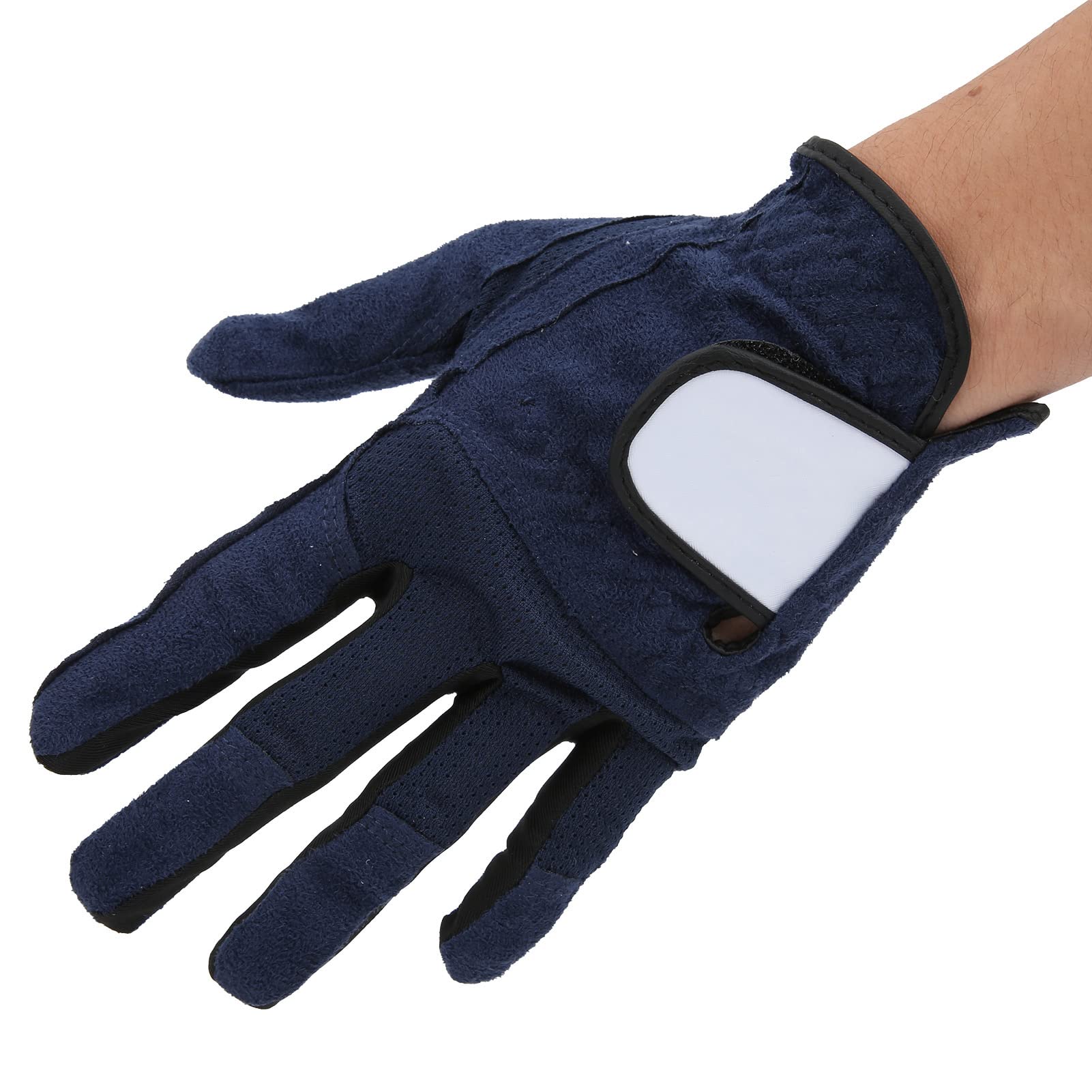 Rękawice golfowe męskie ciemnoniebieskie rękawice golfowe z oddychającej tkaniny z włókien na lewą rękę trwała rękawica golfowa stabilnym chwycie dla