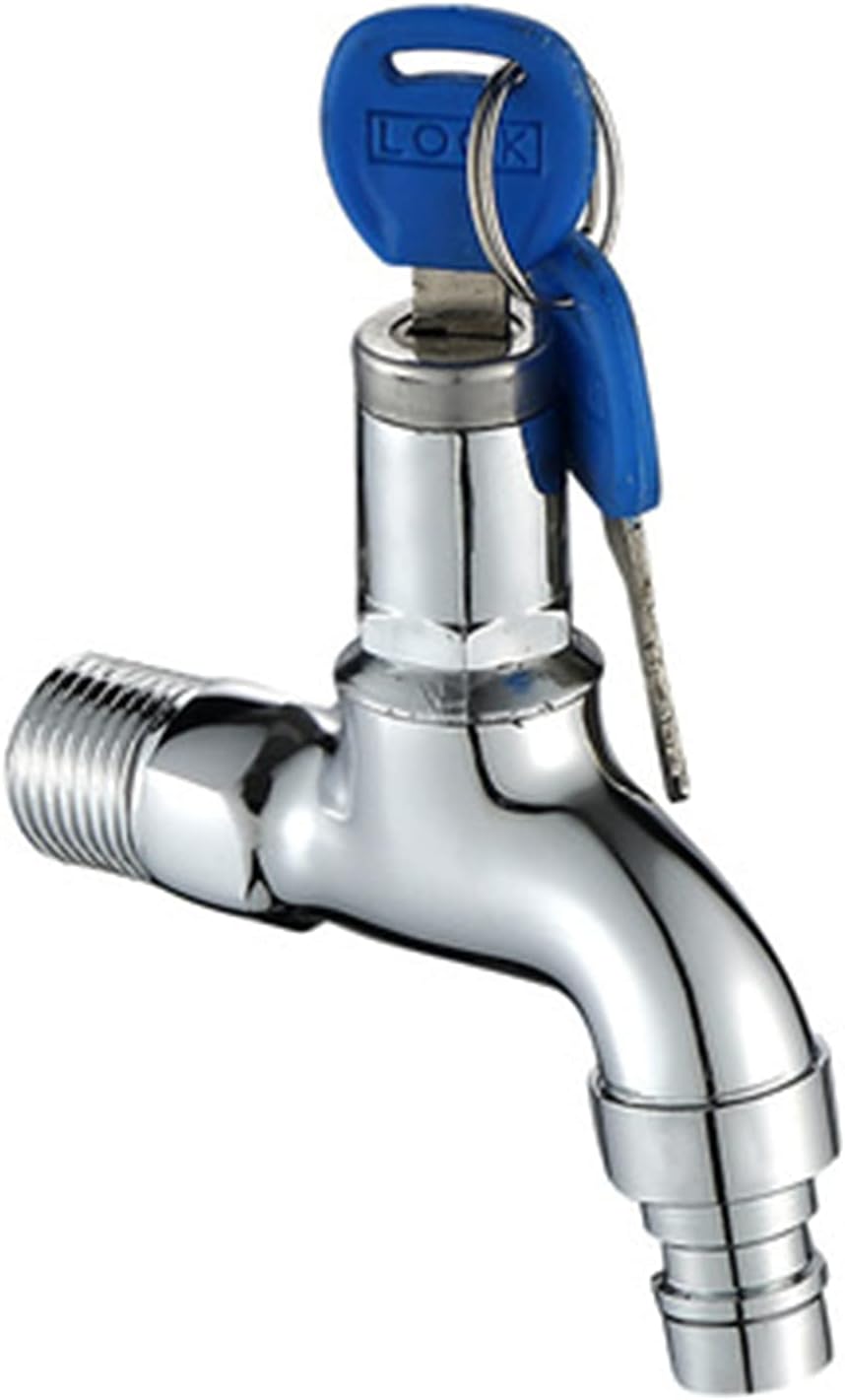 Roquet De Jardin Verrouillable Avec Clé - 1/2" - Antivol Pour Robinet Extérieur, Machine à Laver