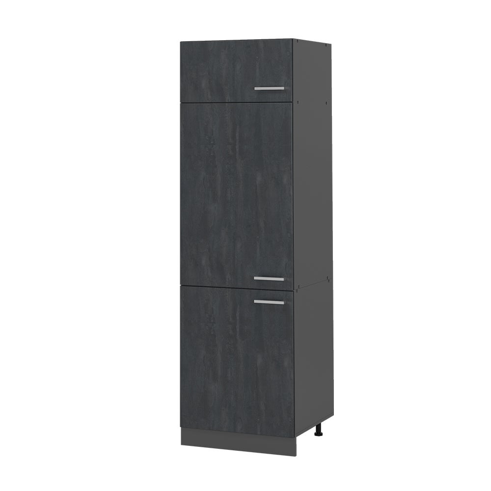 Vicco Szafka na lodówkę R-Line, Czarny beton, 60 cm