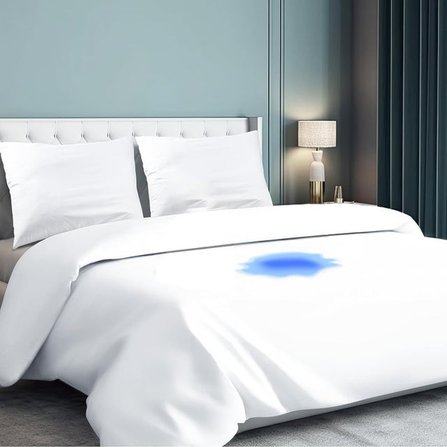 Protège Couette imperméable Coton Respirant avec Waterproof Duvet Cover Fermeture Éclair- Lavable et réutilisable pour Les Adultes, Les bébés, Personn