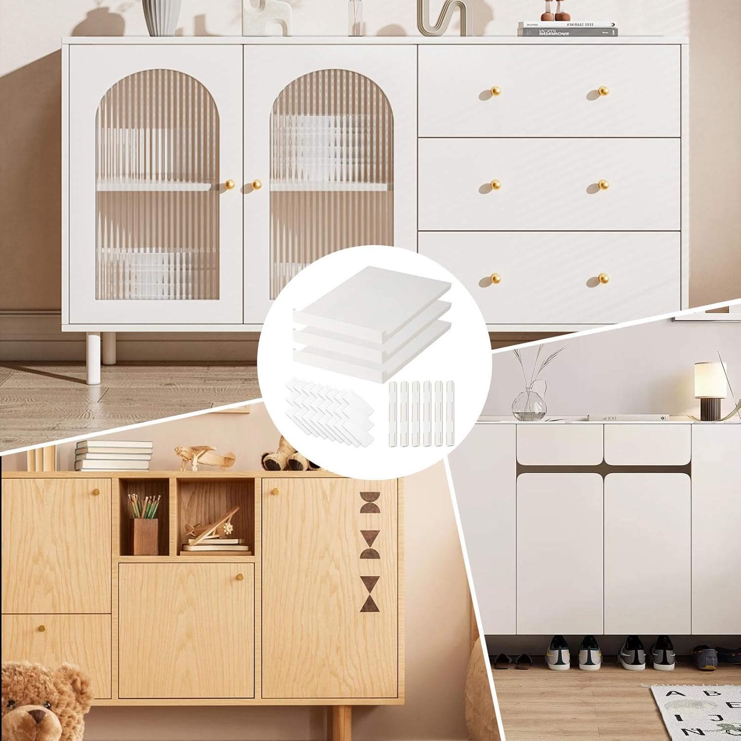 Organiseur de placard extensible de cuisine, tiroir télescopique, étagère à épices, armoire, type tablette, 31,5 x 21,5 x 2,5 cm - 4