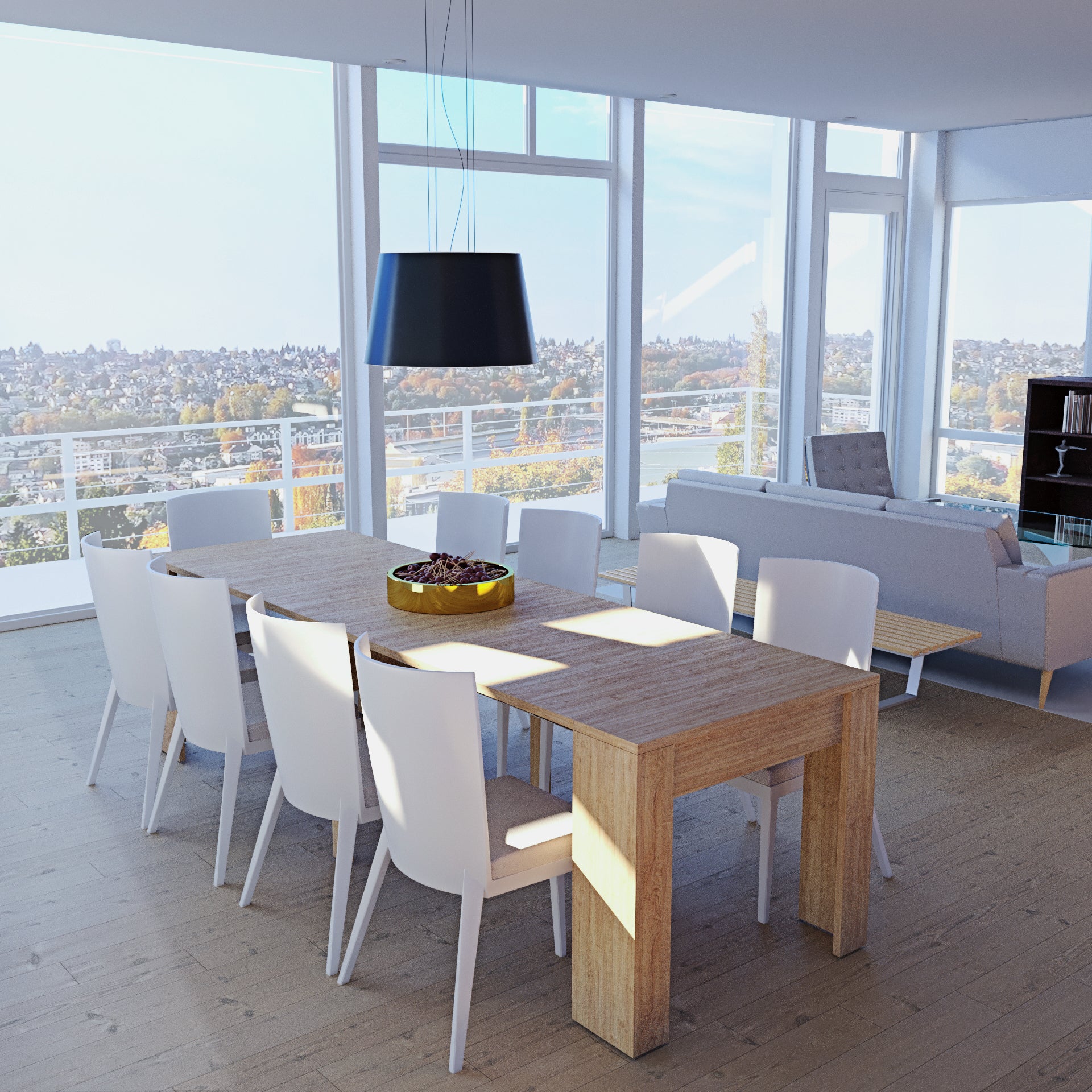 Tavolo Consolle Allungabile Oslo Plus Nero - Da 78cm A 300cm, Per 14 Persone - Foto 7