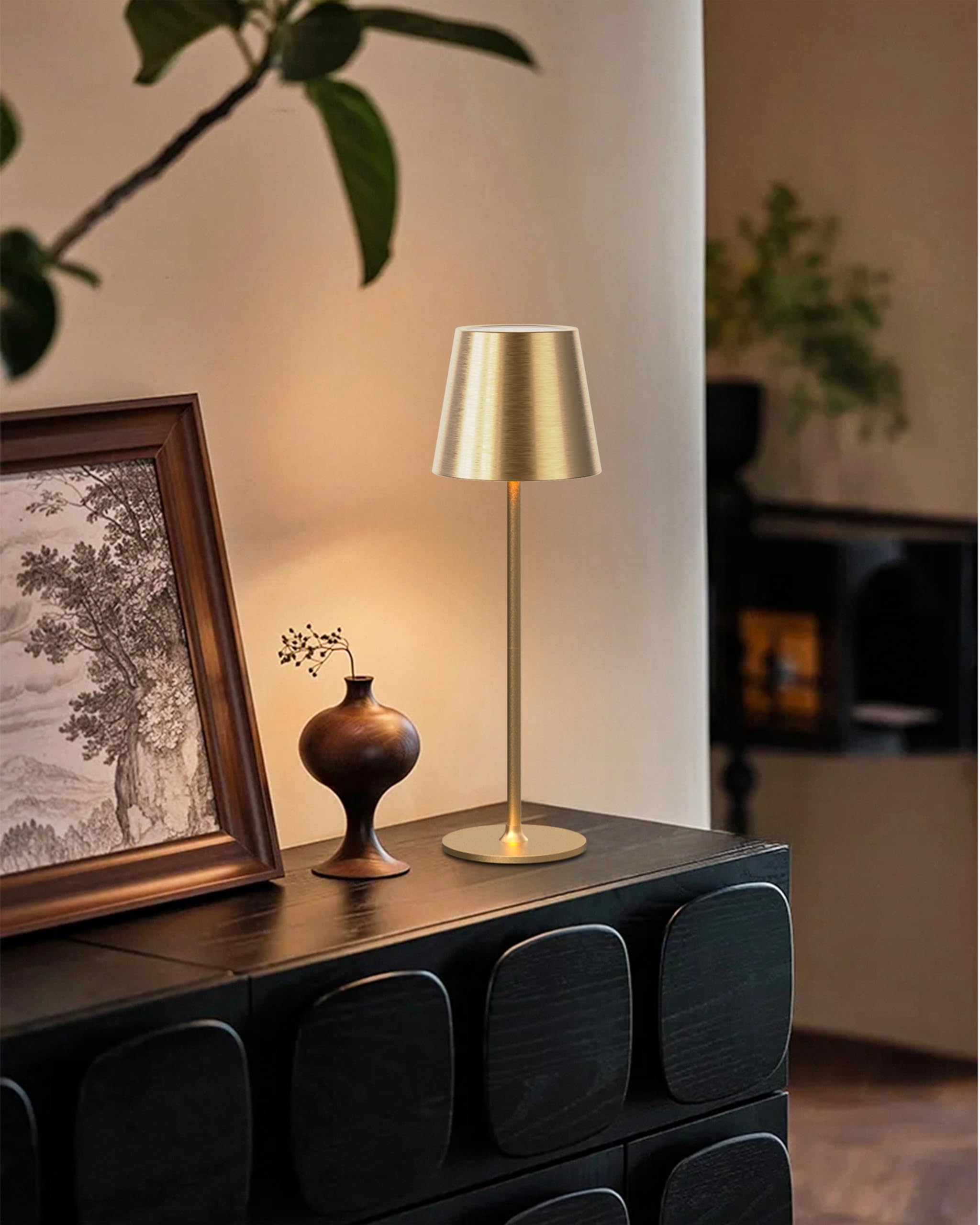 Ściemnialne bezprzewodowe lampy stołowe dotykowe, lampa biurkowa Simplicity z 3 temperaturami barwowymi, lampka nocna - 4