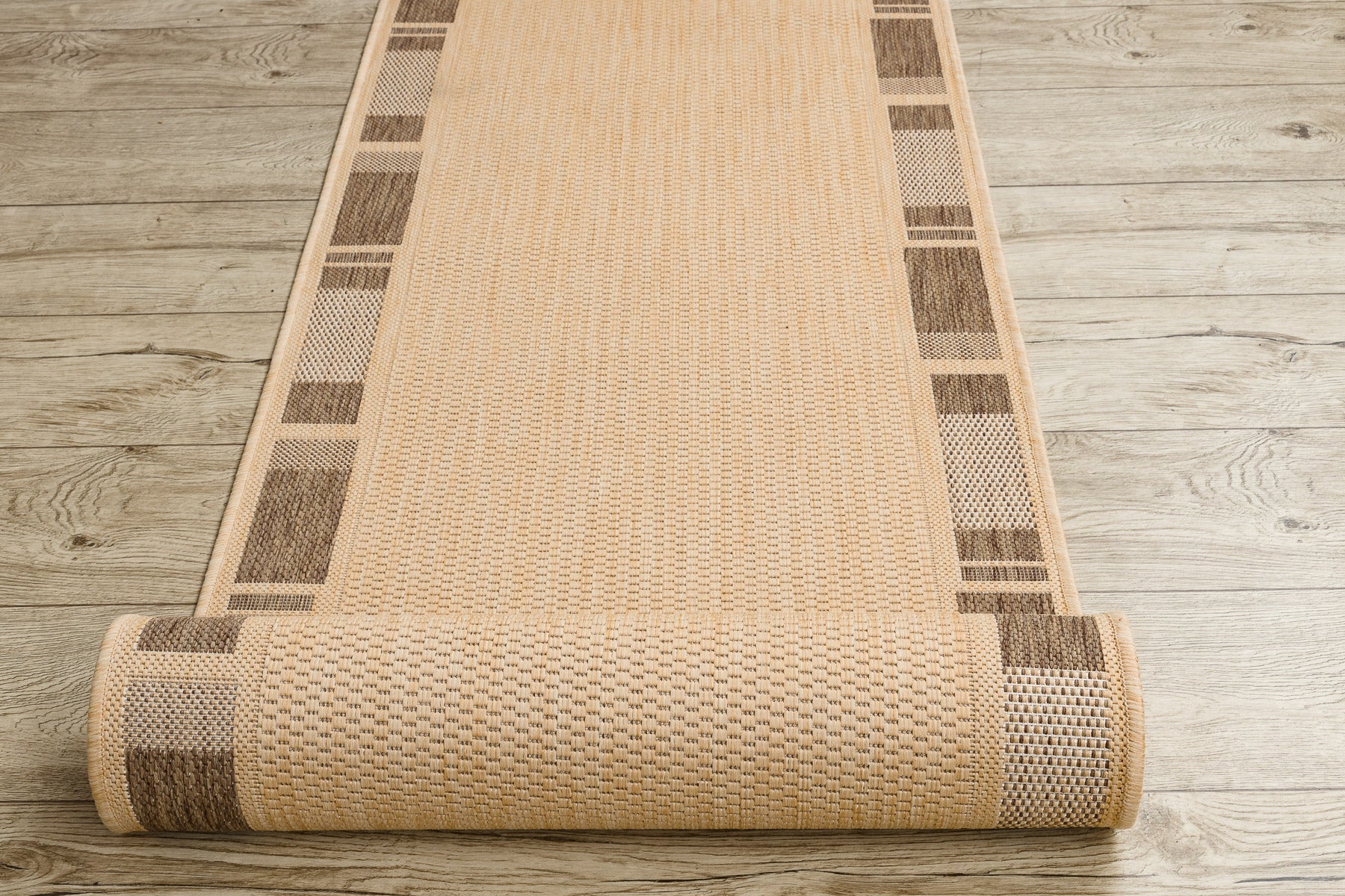 CHODNIK SIZAL FLOORLUX wzór 20195 mais / coffee 100 cm 100x690 cm - 5