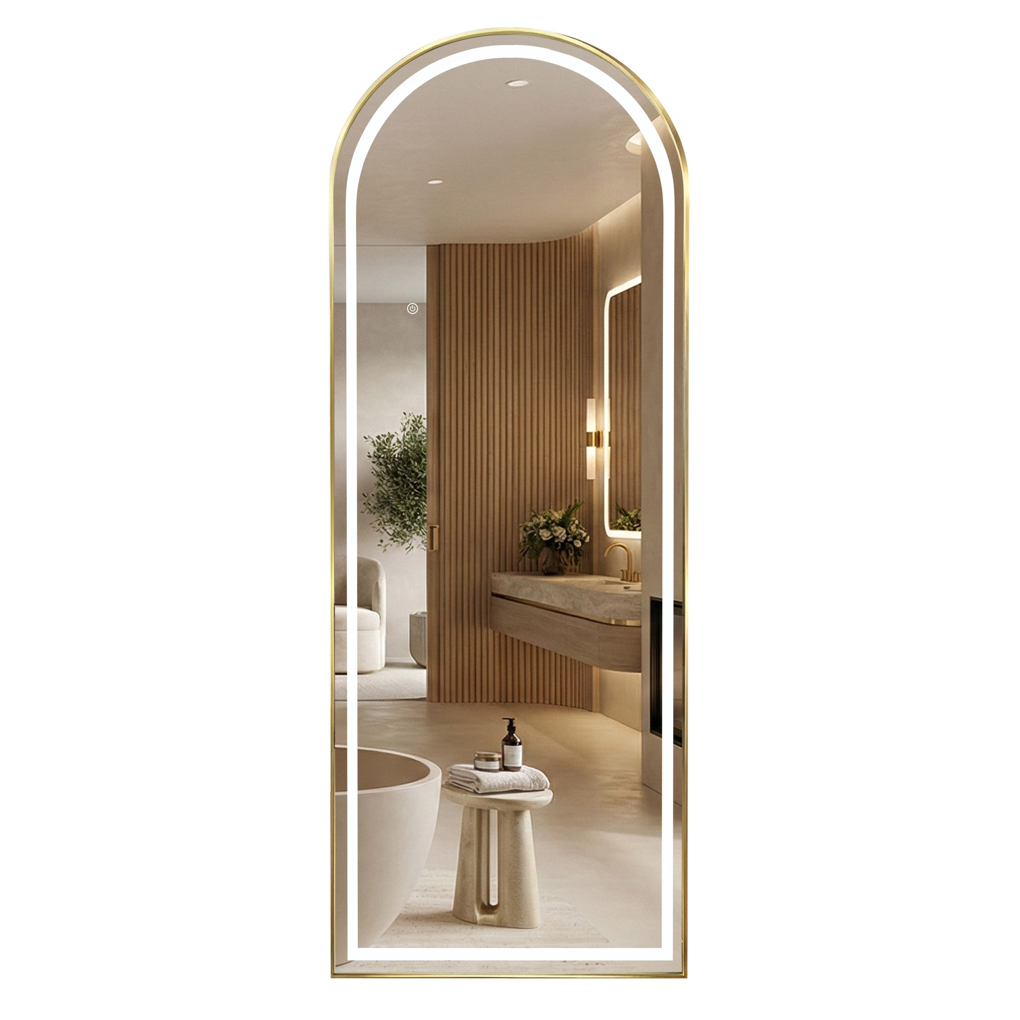Rea Oglindă Led Orbit 50x160cm Brush Gold