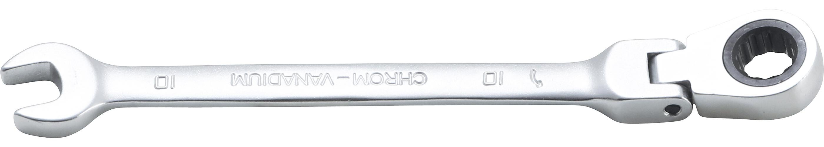 BGS klucz płasko-oczkowy z grzechotką odchylany SW 10 mm - 6710