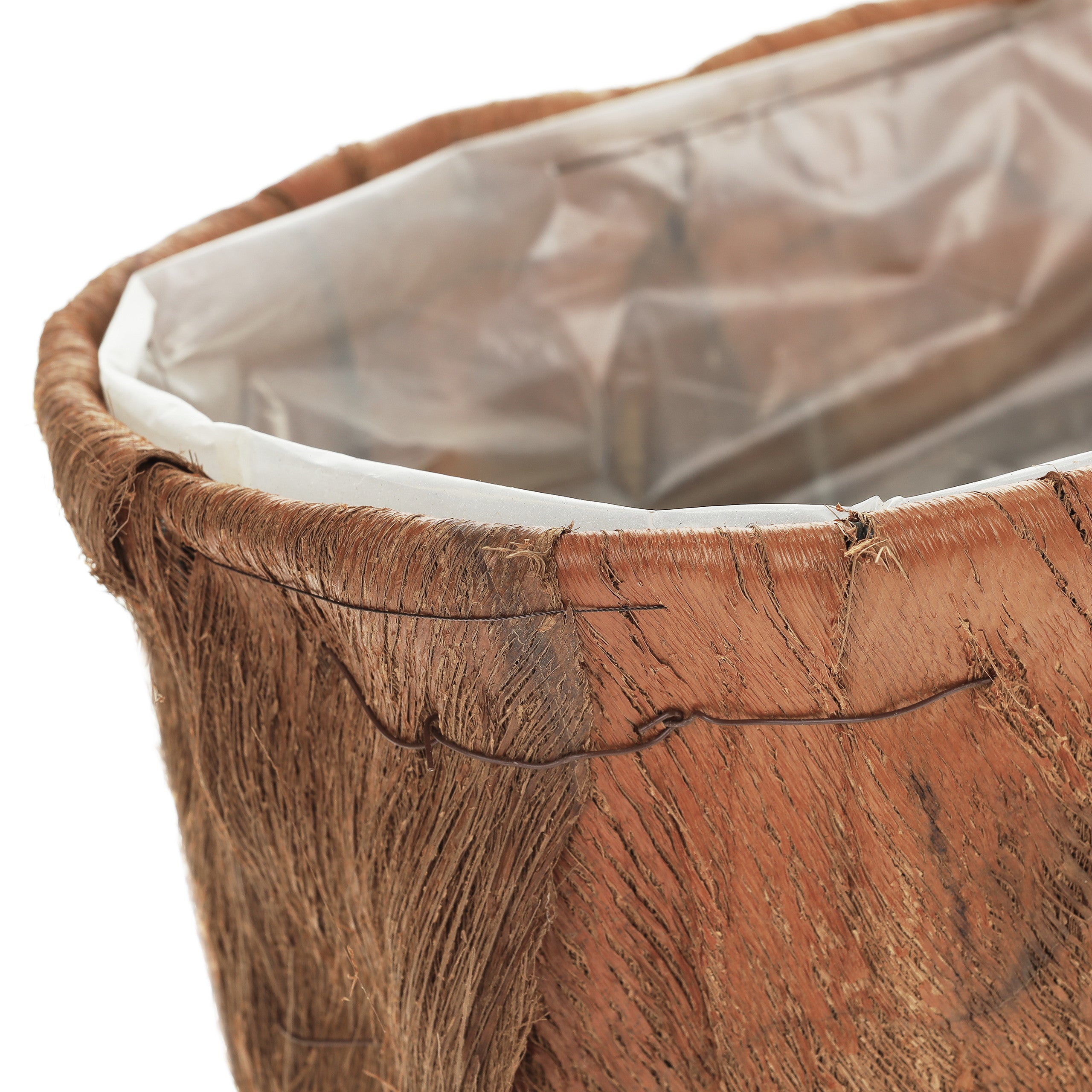 Jardinières, 4 tailles différentes, jardin, balcon & rebord de fenêtre, cache-pots avec film plastique nature, Relaxdays - 6