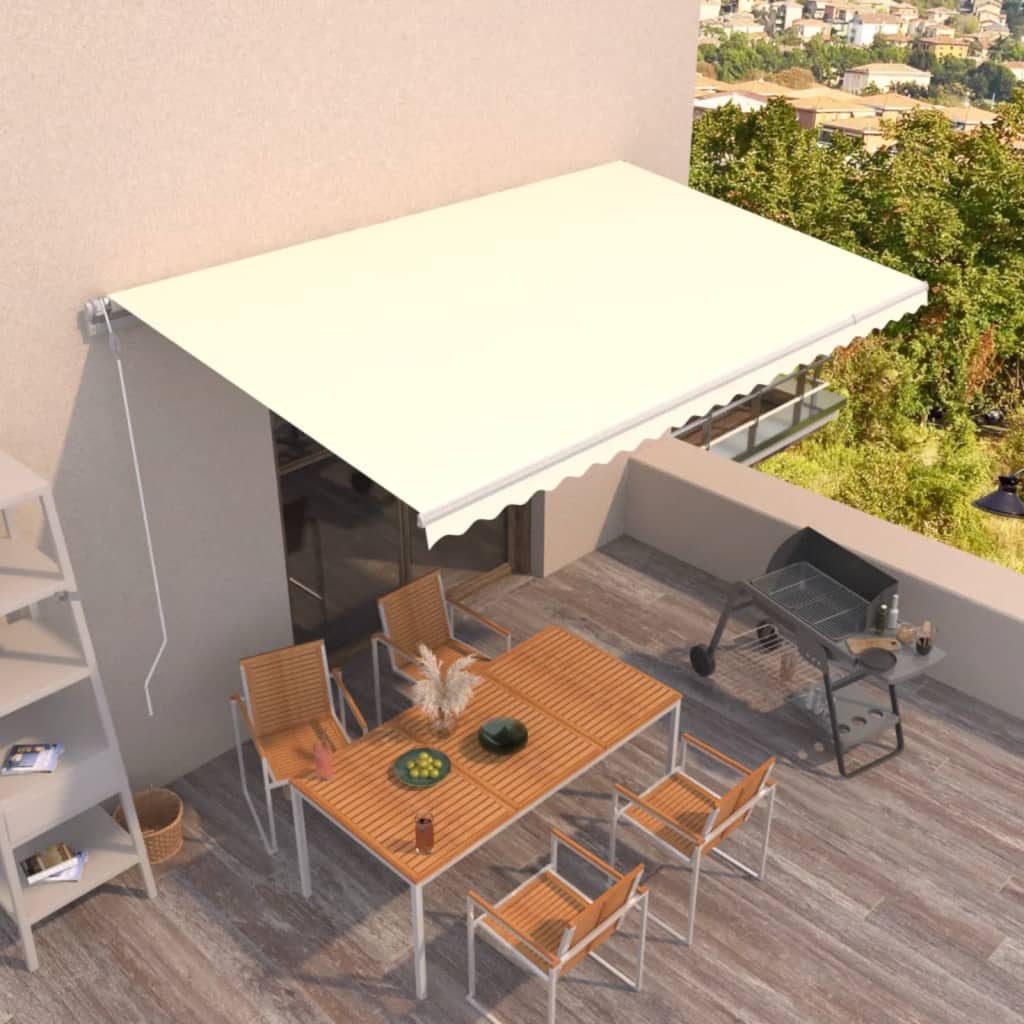 Tenda da Sole Laterale Retrattile Crema 220x300 cm
