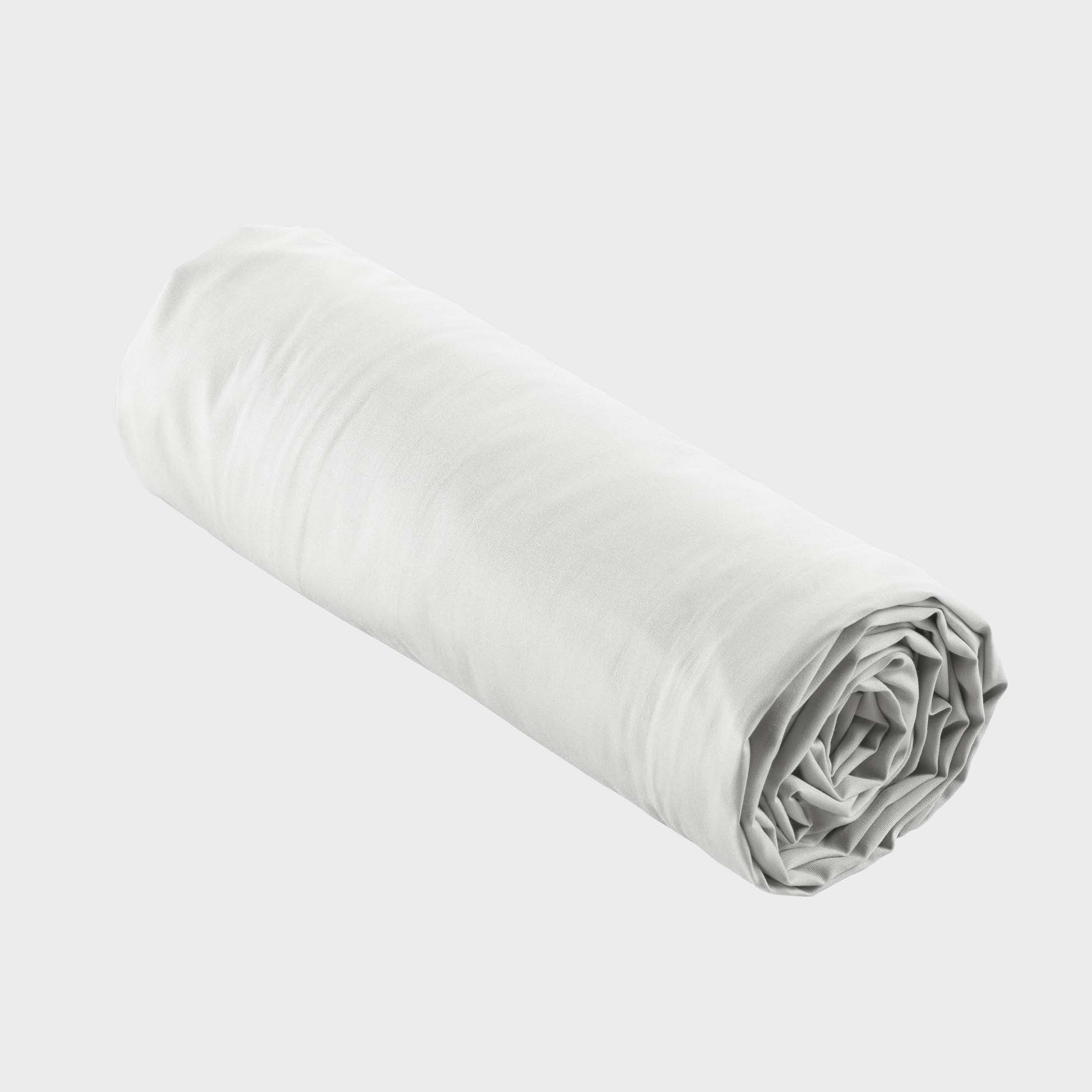 Pack parure 260 x 240 cm en percale 78 Fils + DH 160x200 cm Blanc - 5
