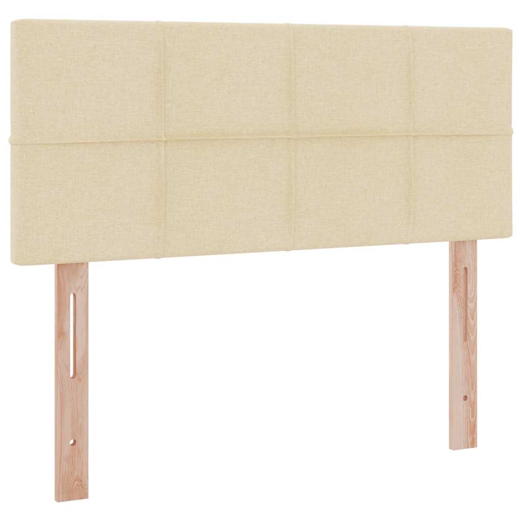 Lit avec rangement et matelas, velours, crème, pour la chambre, 120 × 200 cm - 9
