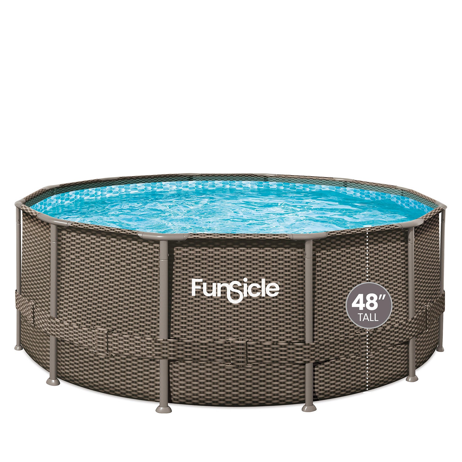 Piscine tubulaire ronde Funsicle marron 3,66m x h1,22m Leroy Merlin — free download