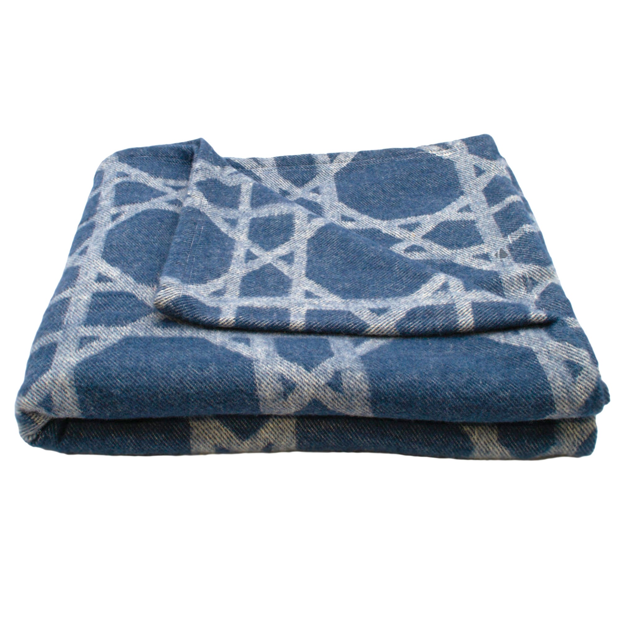 Couverture De Selle Abetta – Bleu Marine 32x64 – Laine Mélangée – Neuve