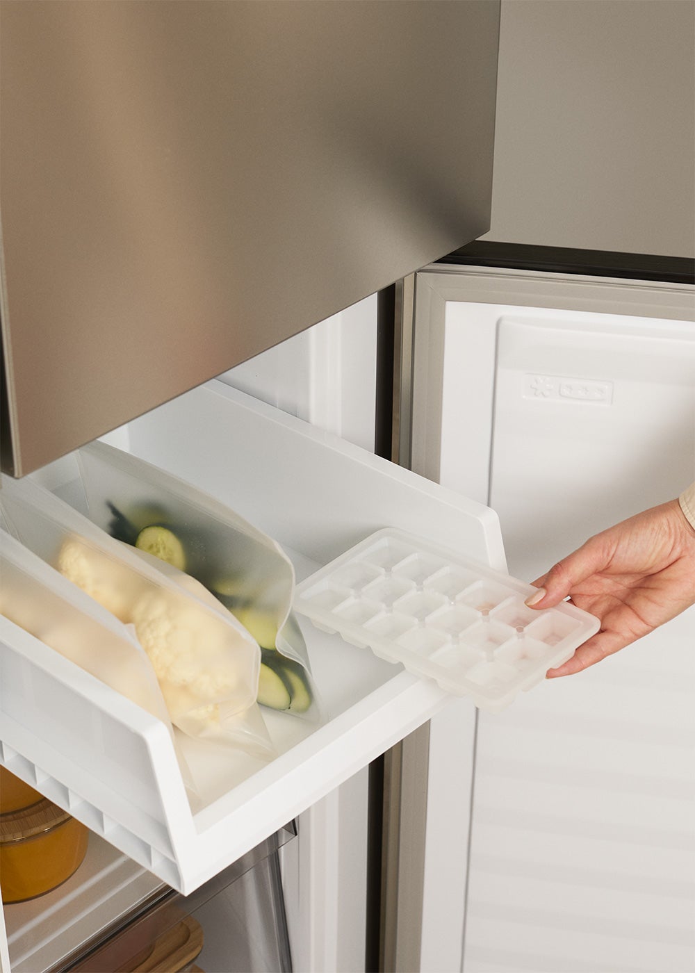 CREATE - FRIDGE STUDIO CROSS DOOR 503 - Réfrigérateur à portes croisées 4 portes 503L No Frost avec Care+- Inox - 8