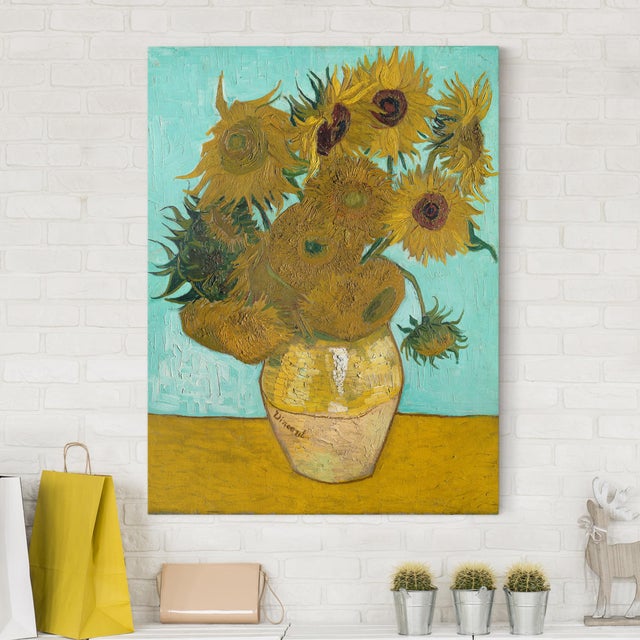 Lienzo cuadro en lienzo bastidor impresion en lienzo amarillo Vincent van Gogh pintura 197 dormitorio salón pasillo comedor 30 x 40 cm