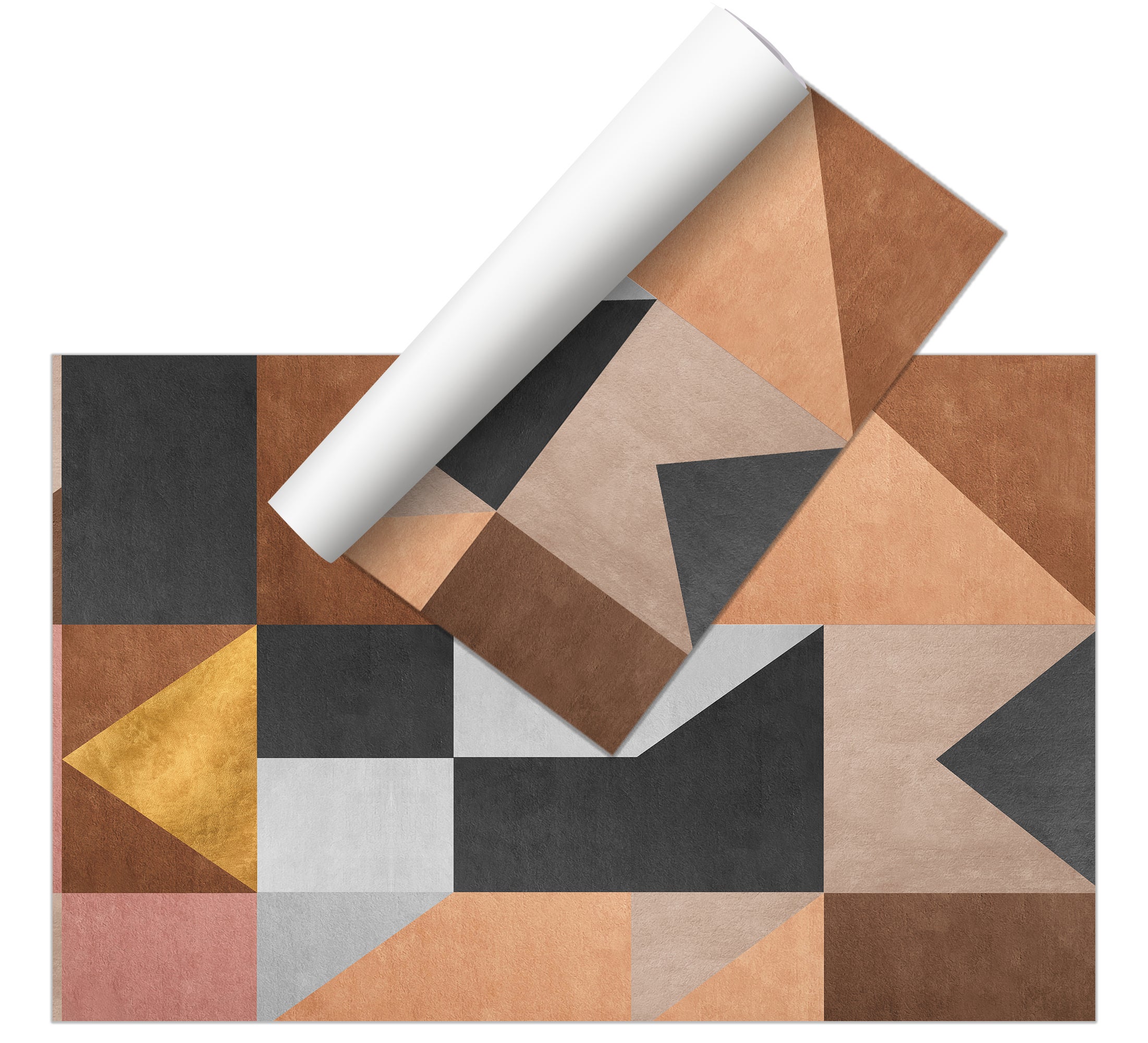 Tapete de vinil Zermatt 200x266 cm - PVC antiderrapante, vinílico para cozinha ou sala, lavável, estilo moderno - 4