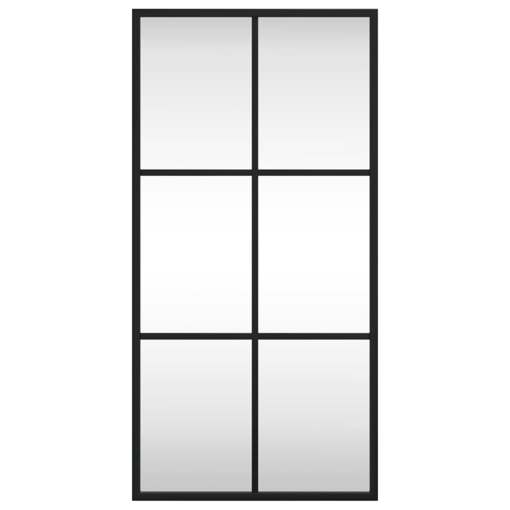 Maison Exclusive - Miroir mural noir 30x60 cm rectangulaire fer - 3