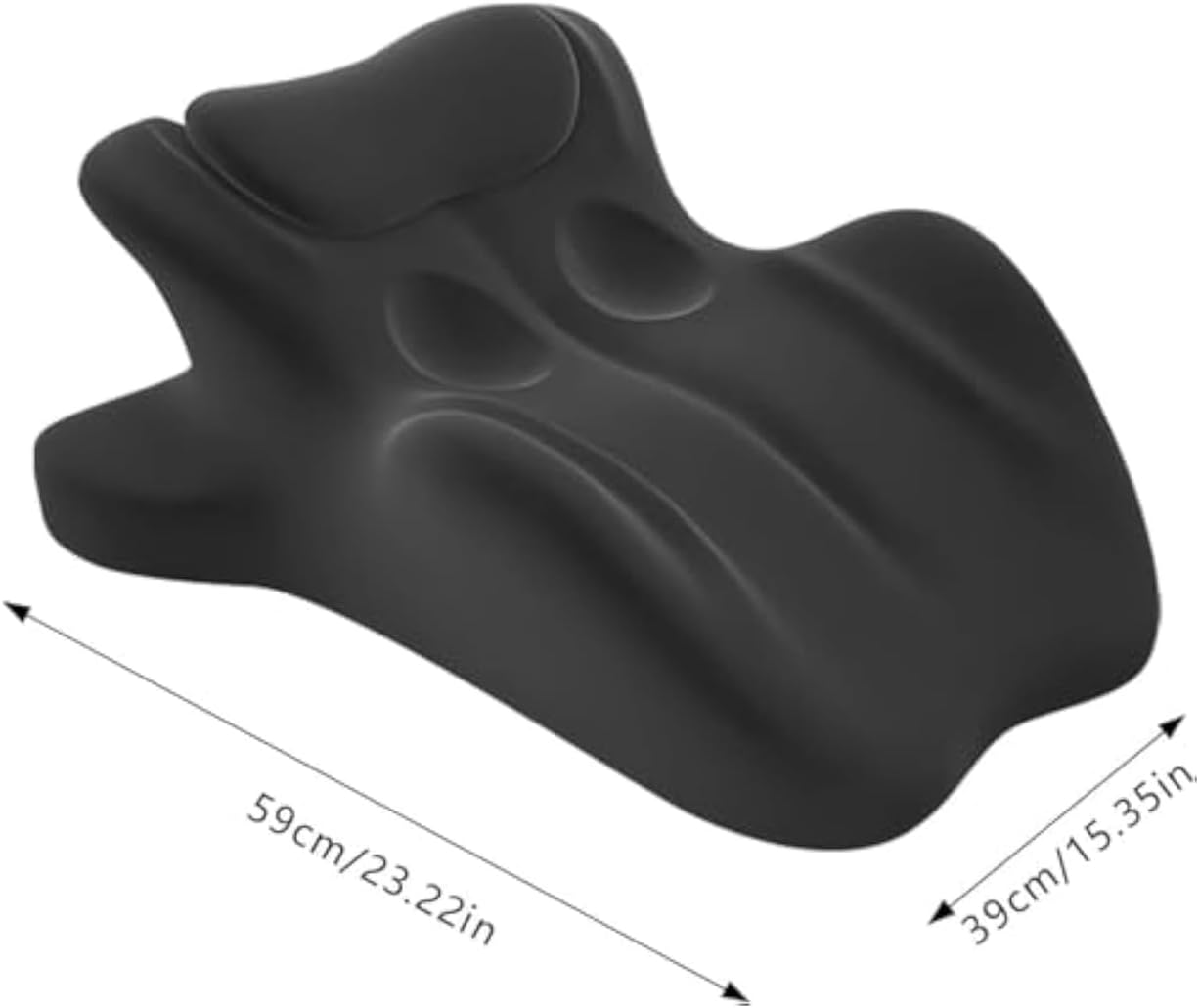 Coussin pour couple (Noir), soutien profond pour couples, angle de 27° pour une position idéale, soutien ergonomique de la posture pour réduire l - 4