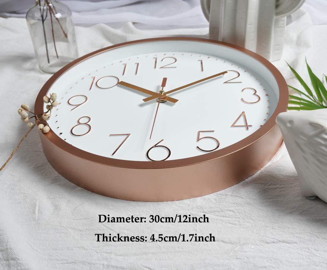 Reloj de pared moderno de in, péndulo de pared silencioso