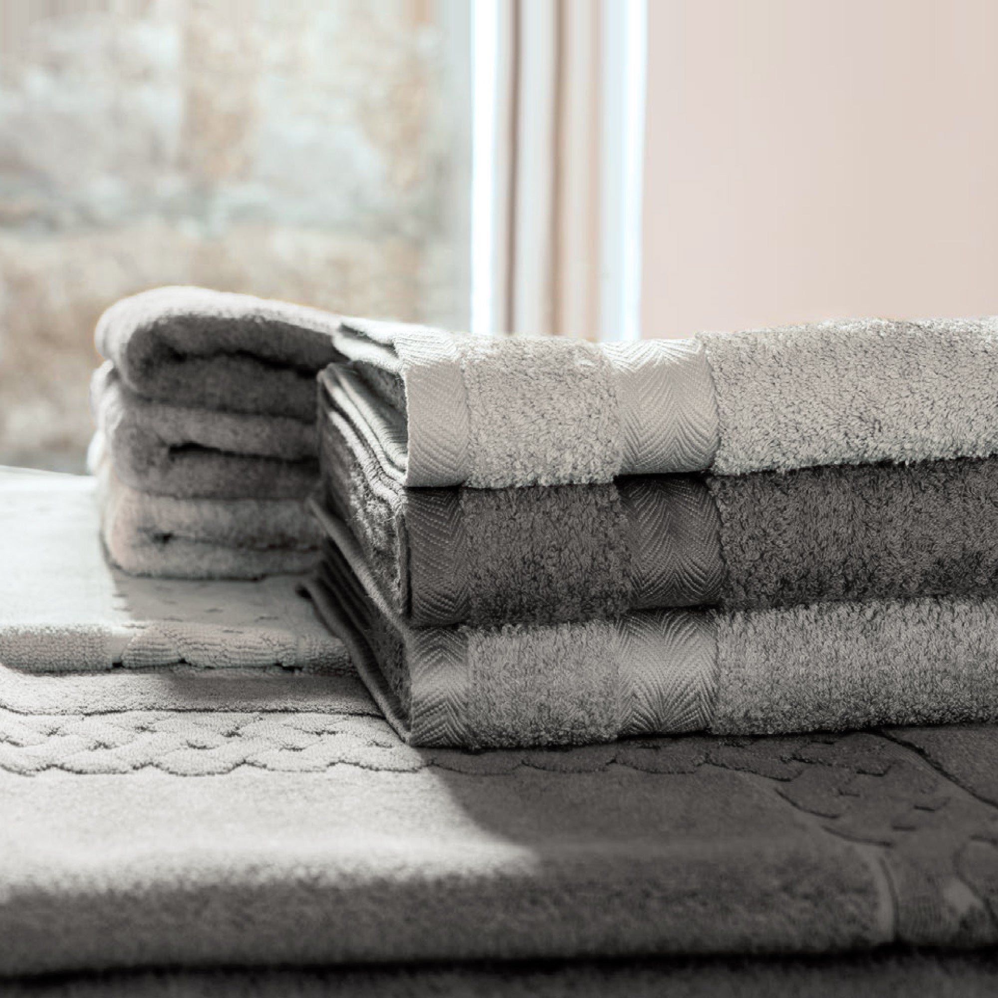 Parure de bain 7 pièces ROYAL CRESENT Acier 650 g/m2 - 2