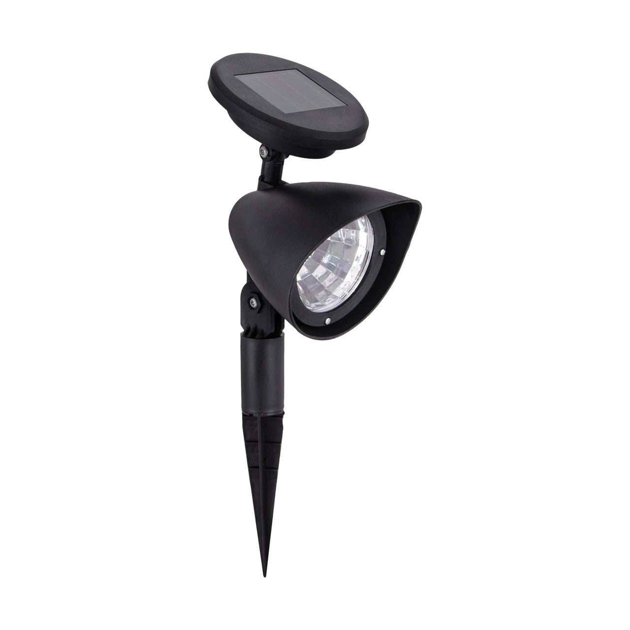 Lampa gruntowa wbijana solarna Ibra czarna LED 0.18W 6500K 4.50lm wym: 27,5 x 8,7 x 14,5 cm tworzywo sztuczne Struhm