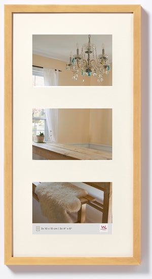 Nacnic Set 3 Cornici In Legno Chiaro A3 29,7x42 Cm | Vetro Acrilico Per Poster, Foto E Quadri