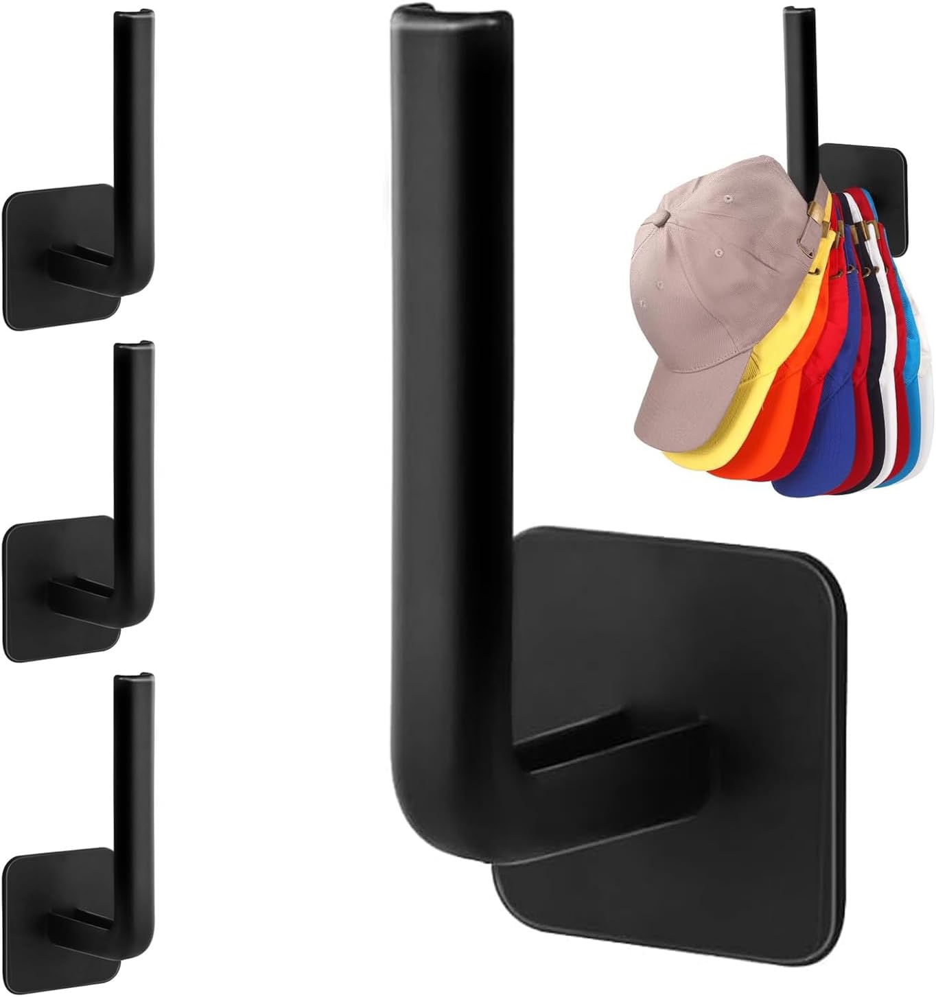 Porte Casquette Sur Porte ZAODECR Lot De 2 Supports Muraux Pour Casquettes De Baseball Avec 20