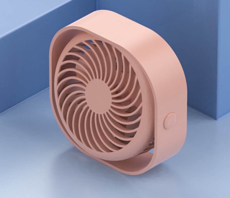 USB Fan Mini Portable Fan Cichy wentylator biurkowy 3 regulowane prędkości zasilany przez USB do domu i biura (różowy)