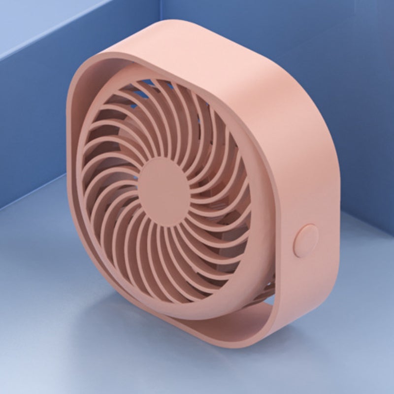USB Fan Mini Portable Fan Cichy wentylator biurkowy 3 regulowane prędkości zasilany przez USB do domu i biura (różowy)