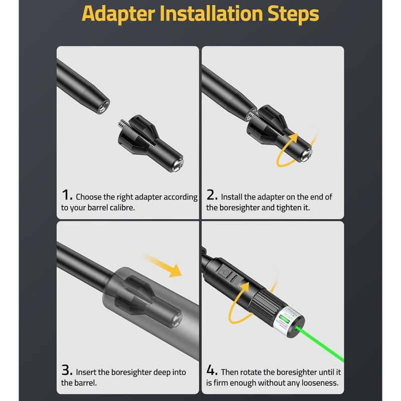 Outil de calibration laser vert rechargeable pour un alignement précis des arbres avec 32 adaptateurs de tailles différentes - 3