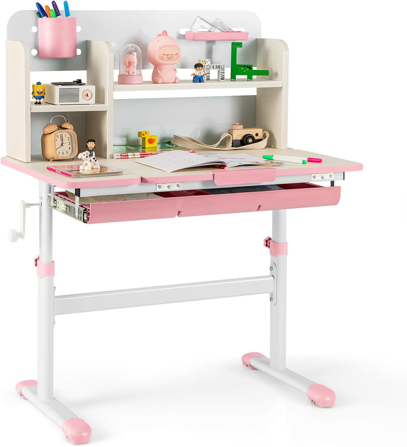 Bureau Enfant Table Pour Enfant Avec Chaise Petit Bureau Enfant Réglable En Hauteur Avec Tiroirs Coulissant