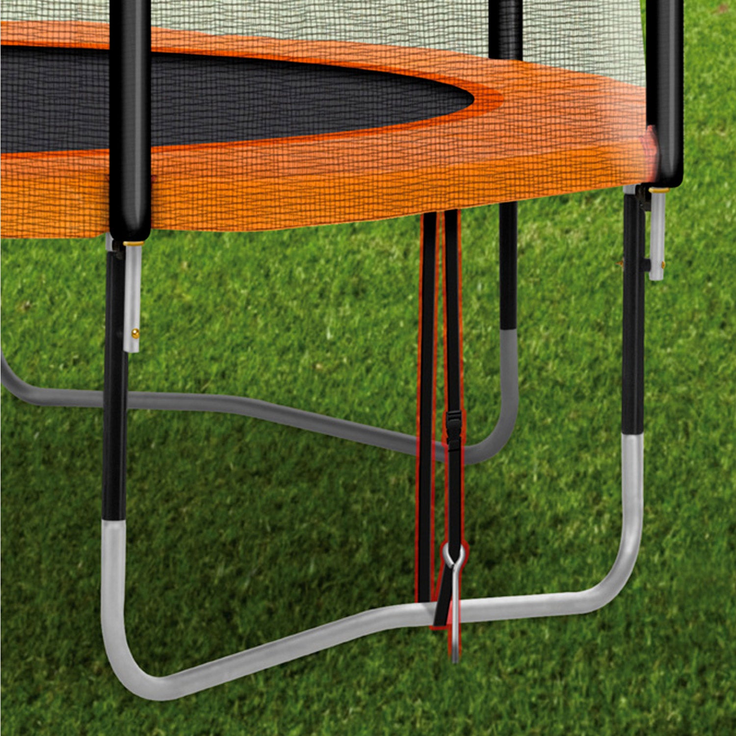 Kangui - Kit ancrage au sol - 4 sardines de fixation et sangles - Adaptable - Universel - 3